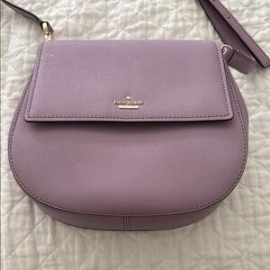 Kate Spade Purple Crossbody Bag with Flap Closure